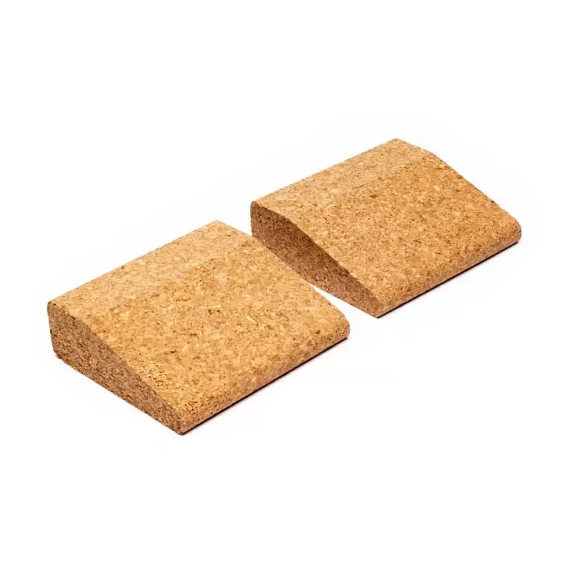 2x Blocs de yoga en liège - 7.5 x 9 x 3cm