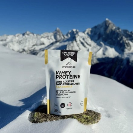 Whey Protéine Vanille - 750g - Sans Sucres Ajoutés - Protéalpes