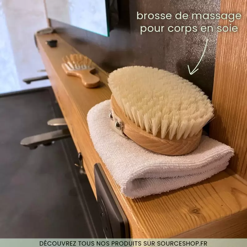 Brosse de massage pour corps en soie - Anaé
