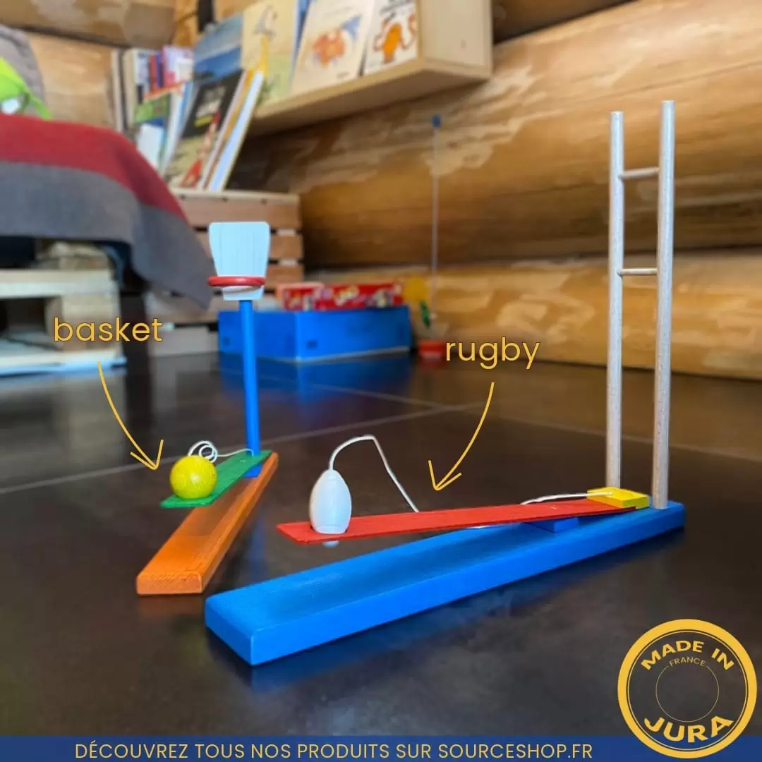 Jeu de Rugby en bois du Jura