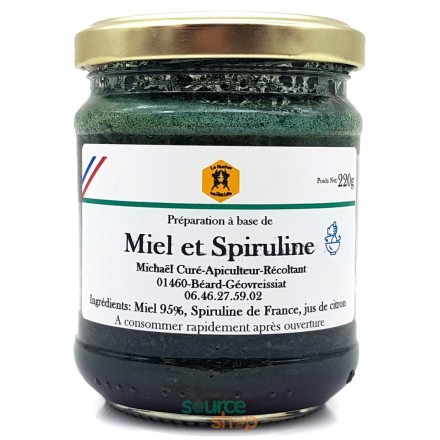 Miel et Spiruline - 220g - Le Rucher des Fées Léma