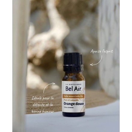 Huile essentielle d'Orange Douce BIO - 10ml - La Distillerie Bel Air