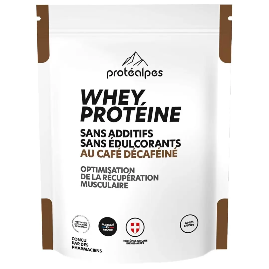 Whey Protéine Café Décaféiné - 750g - Protéalpes