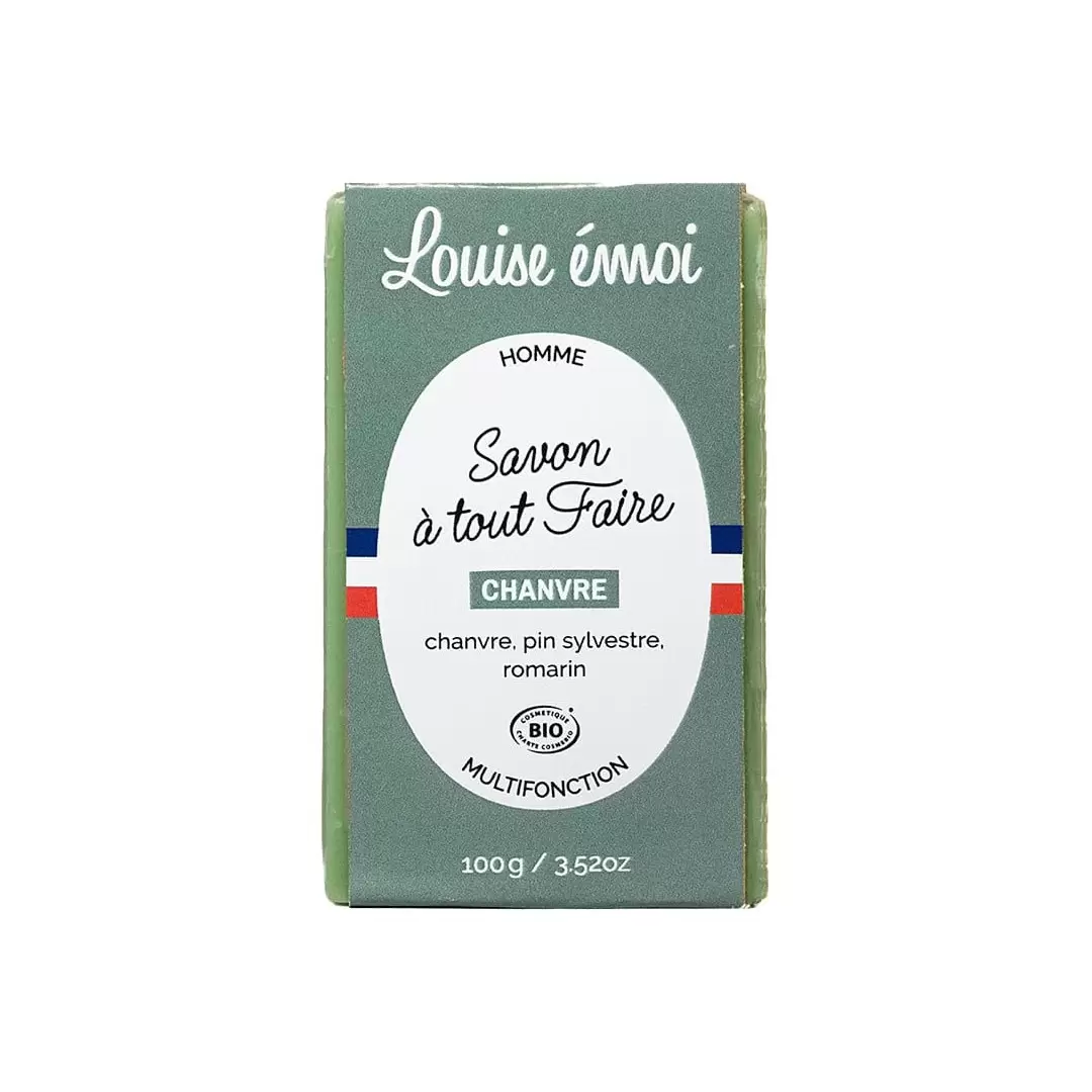 Savon / Shampoing au Chanvre Bio - 100g - Louise émoi