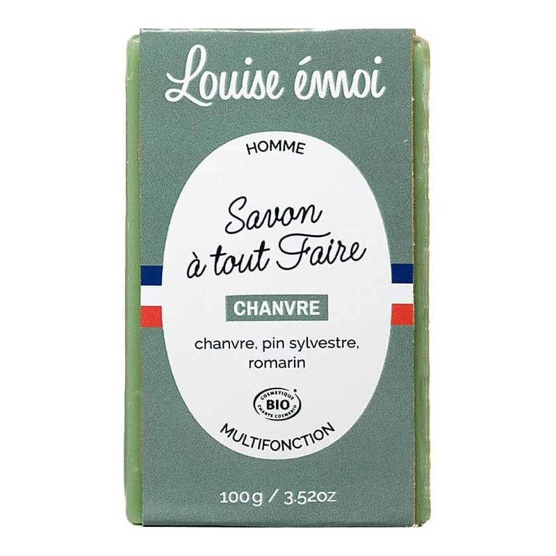 Savon / Shampoing au Chanvre Bio - 100g - Louise émoi