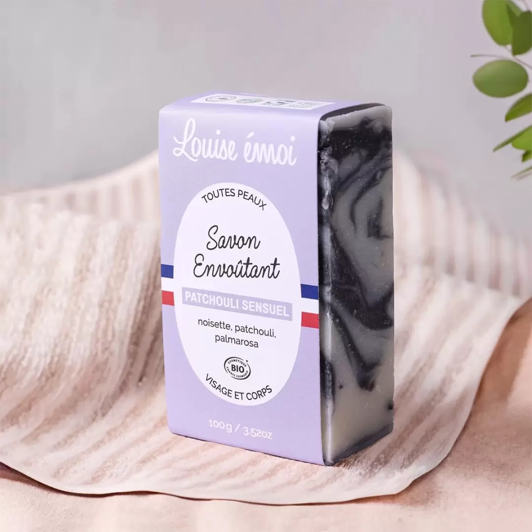 Savon Patchouli Sensuel bio saponifié à froid | Louise émoi