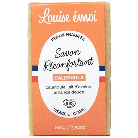 Savon solide Calendula et Lait d'avoine Bio - 100g - Louise émoi