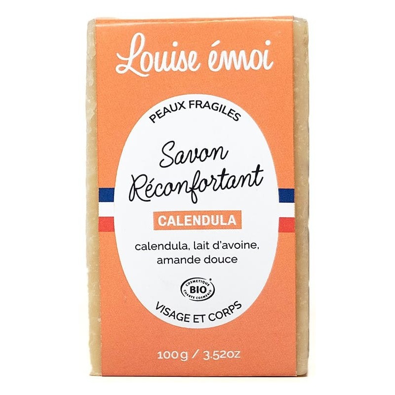 Savon solide Calendula et Lait d'avoine Bio - 100g - Louise émoi