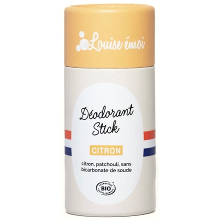 Déodorant solide BIO sans bicarbonate - Citron - Louise émoi