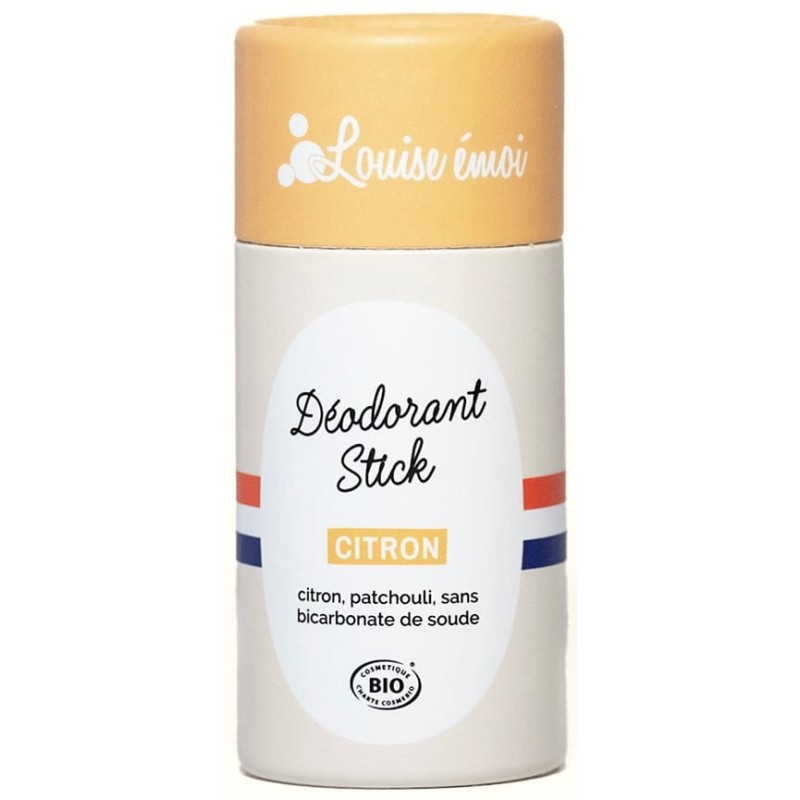 Déodorant solide BIO sans bicarbonate - Citron - Louise émoi