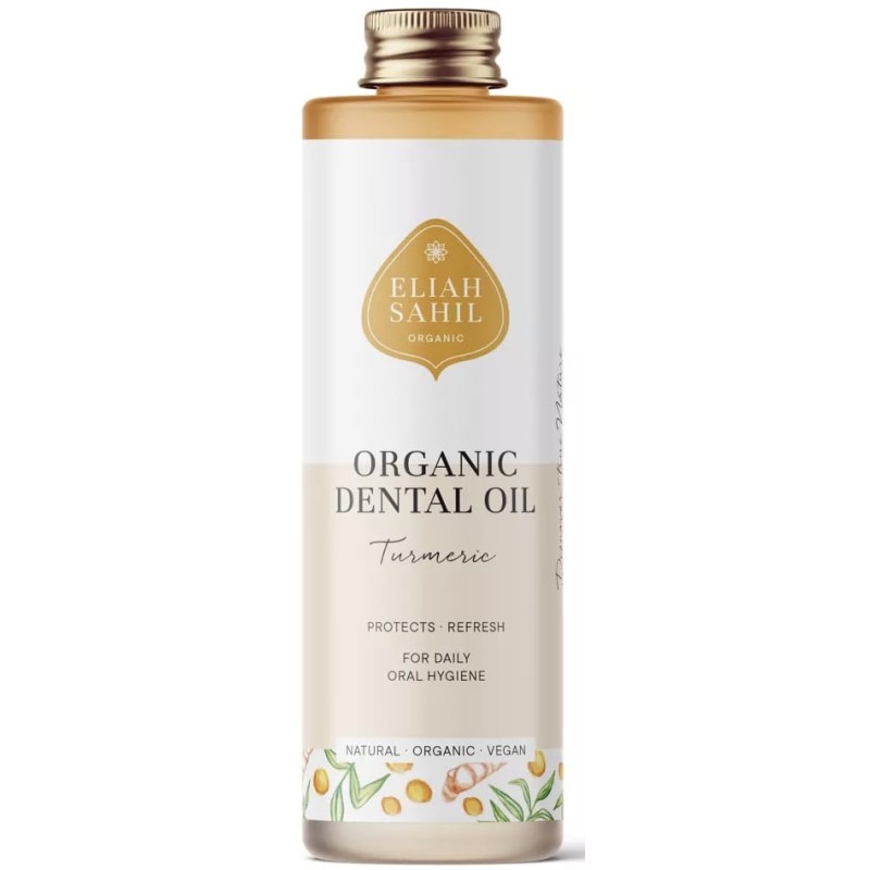 Bain de bouche ayurvédique BIO au curcuma - Oil Pulling - Eliah Sahil