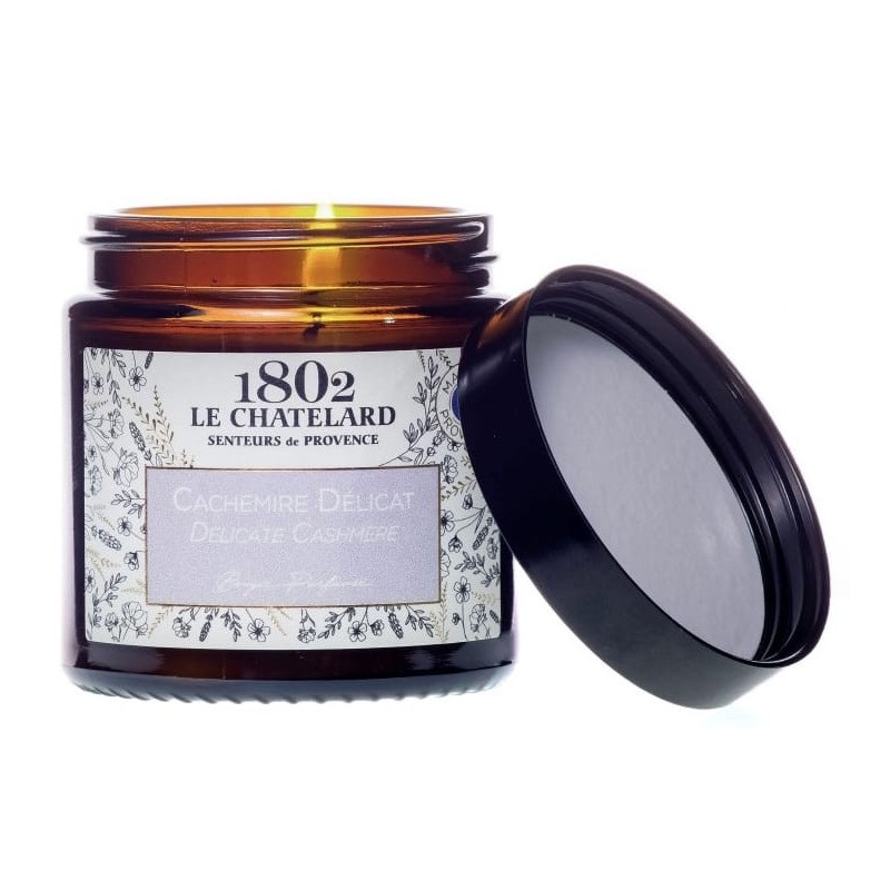 Bougie parfumée Cachemire Délicat - 80g - Le Chatelard 1802