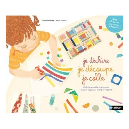 Je déchire, je découpe, je colle - Cahier Montessori