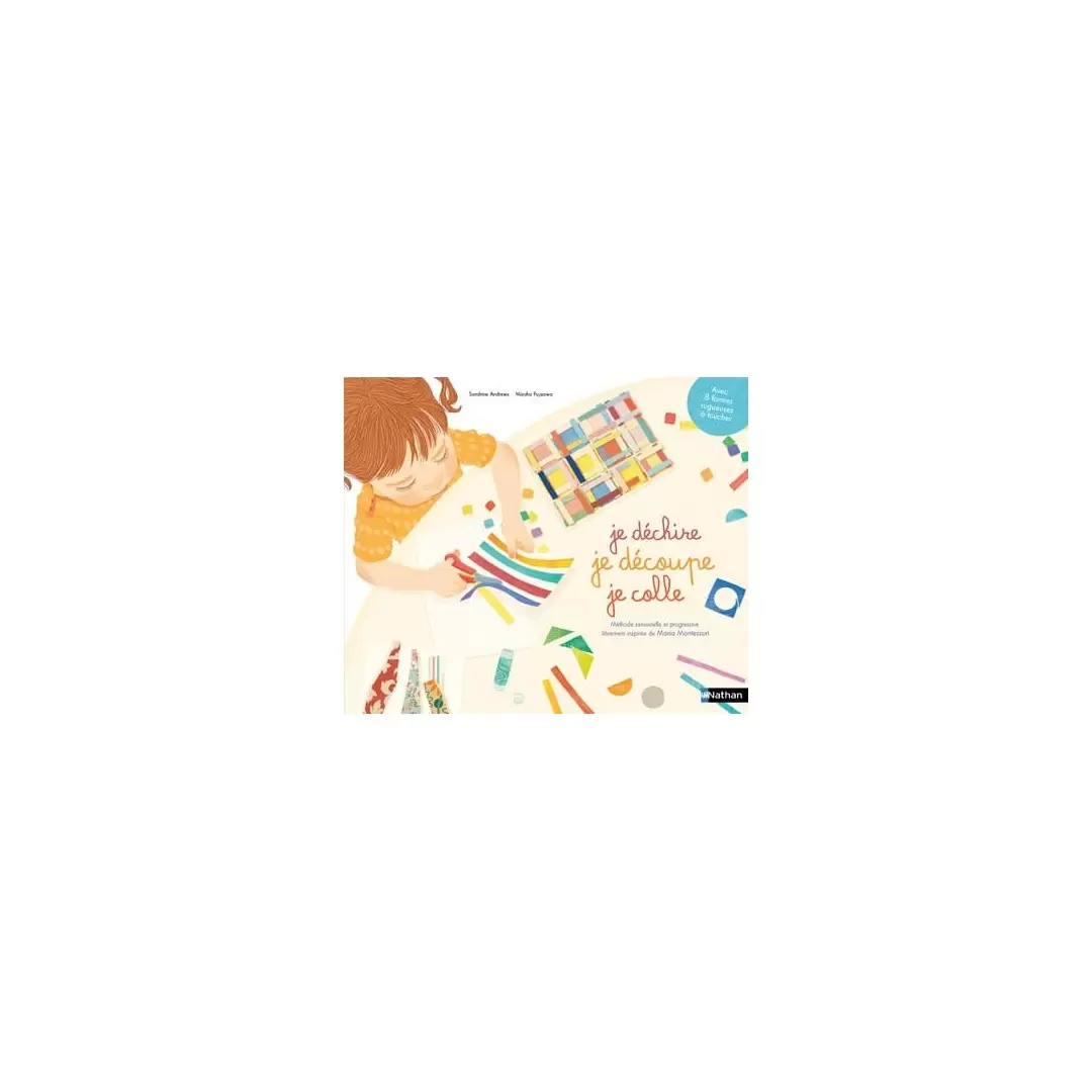 Je déchire, je découpe, je colle - Cahier Montessori