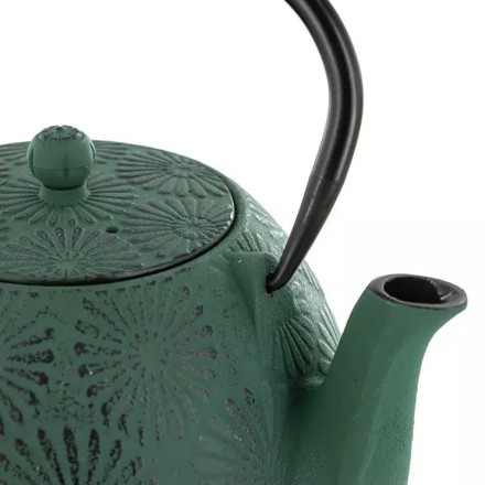 Théière Hanami en fonte vert émeraude 1.2L – Aromandise