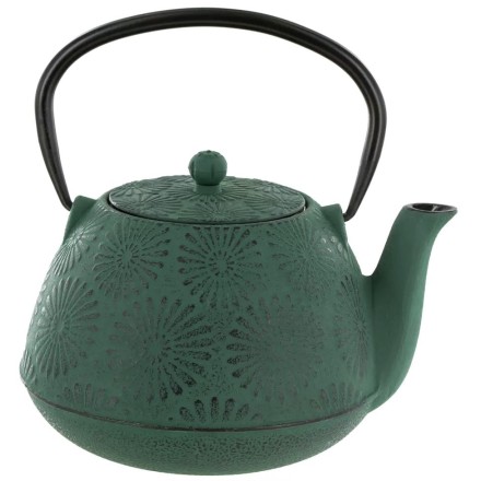 Théière Hanami en fonte vert émeraude 1.2L – Aromandise
