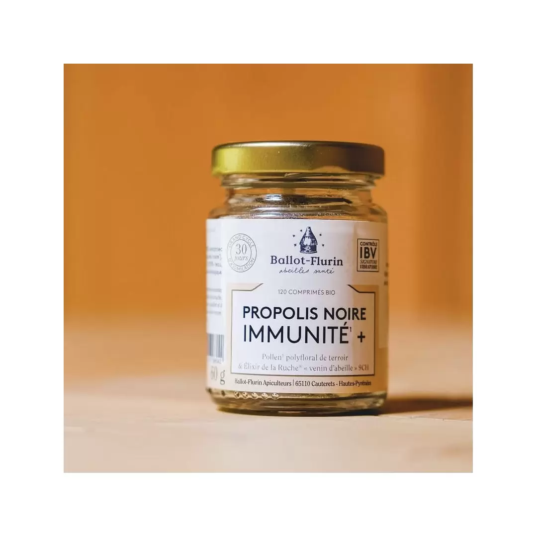 Comprimés Immunité Plus à la Propolis noire Bio – Ballot-Flurin