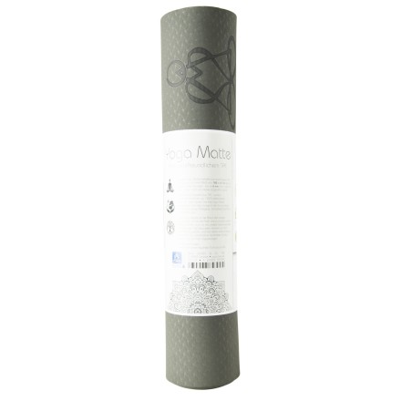 Tapis de yoga vert foncé Arbre de Vie – Antidérapant & écologique