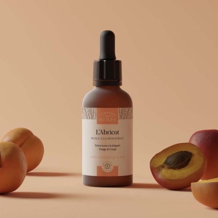 Huile de noyaux d'abricot BIO - 50ml - Comptoir des Huiles