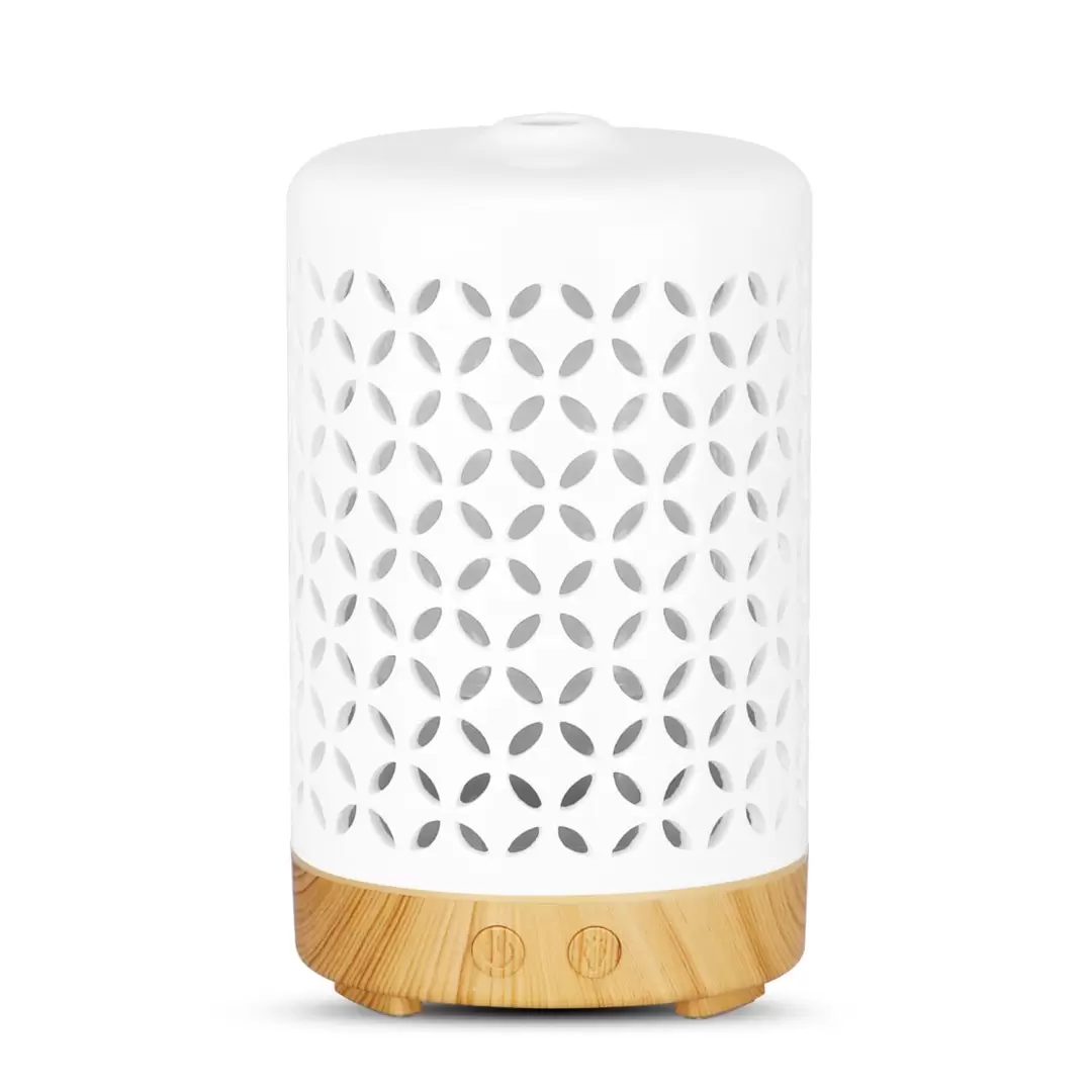 Diffuseur ultrasonique Fleur de Vie en céramique - 100ml
