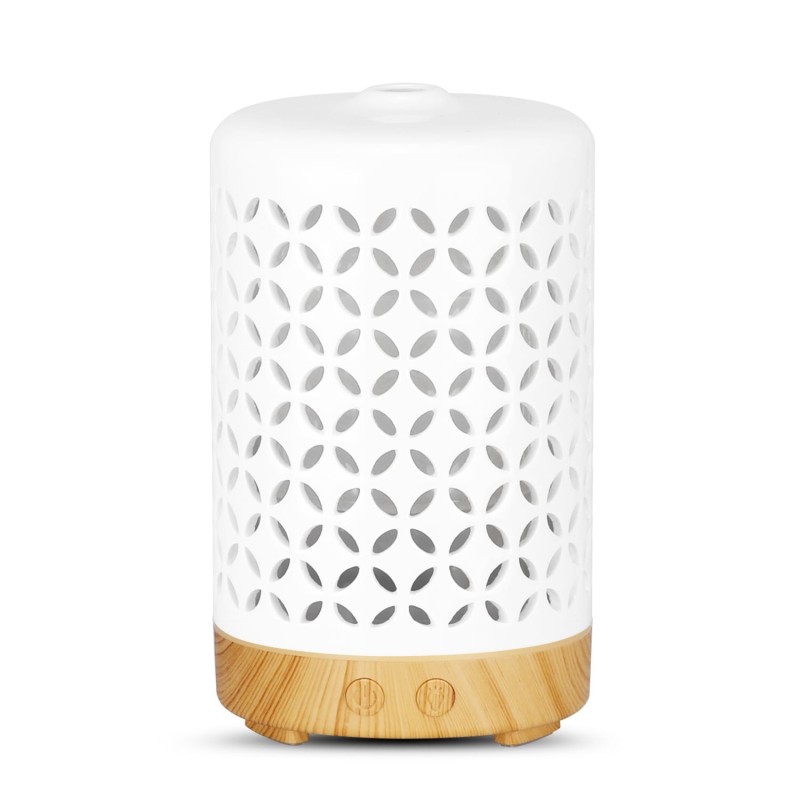 Diffuseur ultrasonique Fleur de Vie en céramique - 100ml
