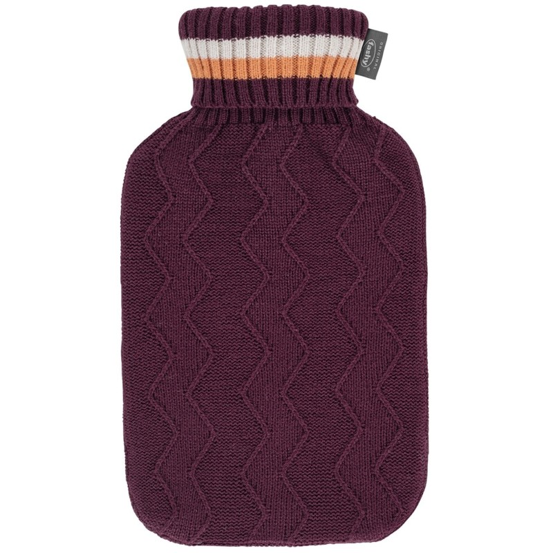 Bouillotte à eau Tricotée chevron 2L – Fabrication Allemande