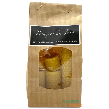 Coffret bougies en cire d’abeille | Cadeau artisanal Made in Jura
