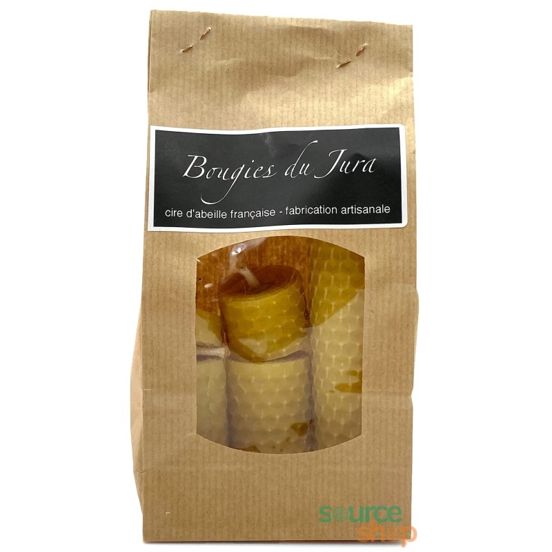 Coffret bougies en cire d’abeille | Cadeau artisanal Made in Jura