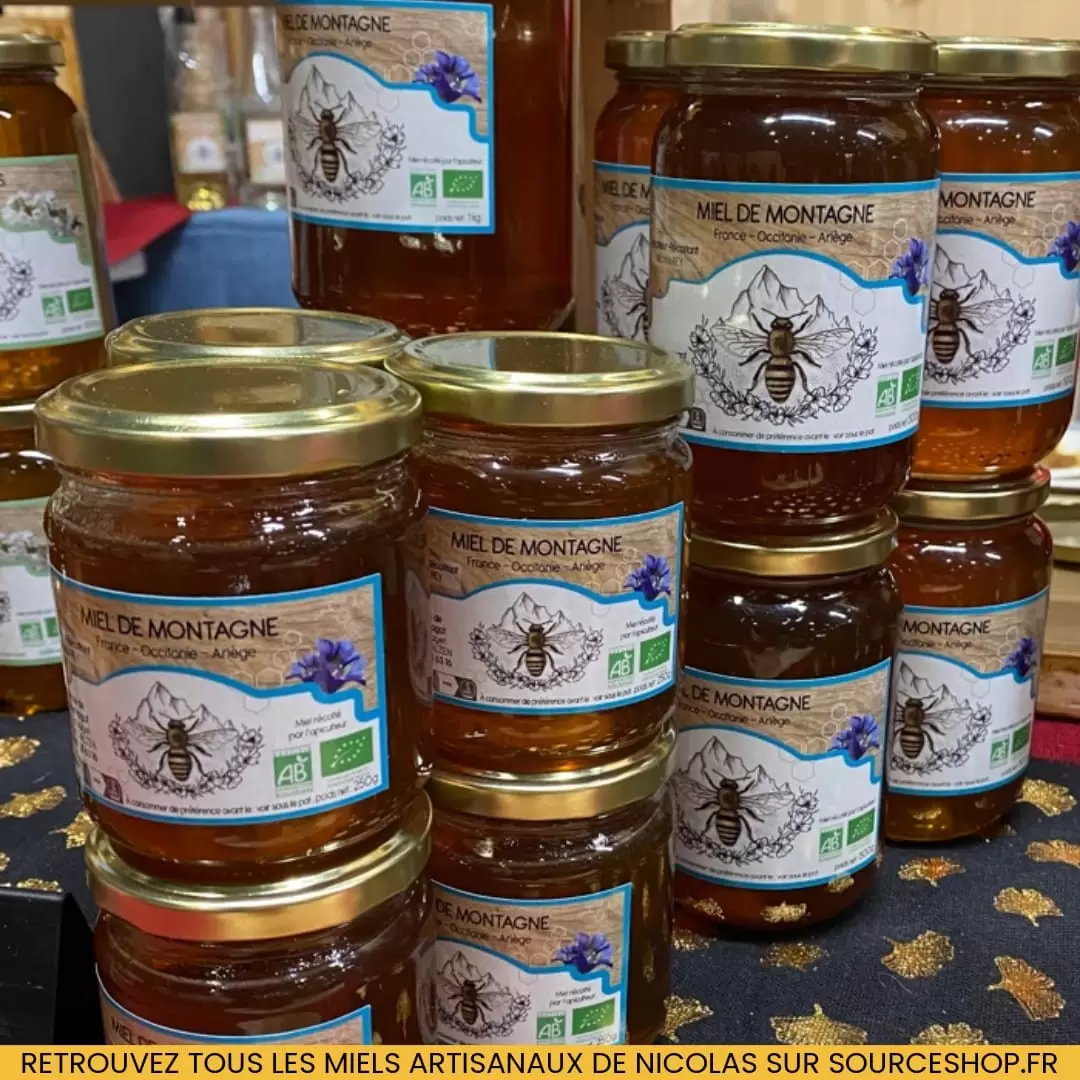 Miel de Montagne Bio des Pyrénées - Ferme de Charmagat