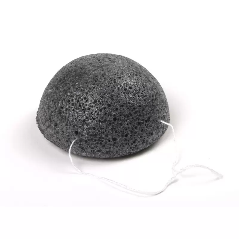 Eponge Konjac au Charbon de Bambou - Naturelle & Biodégradable