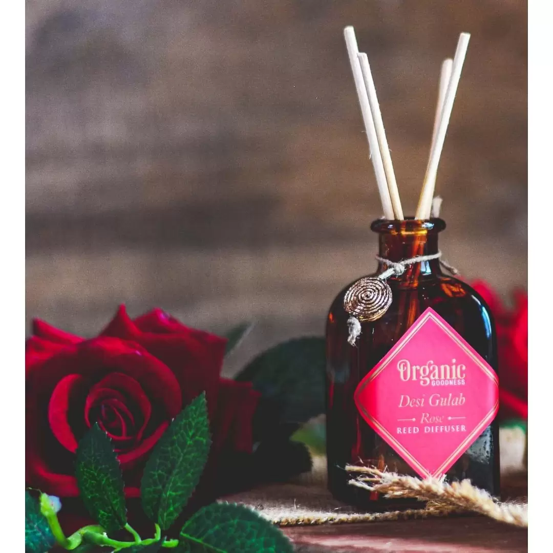 Diffuseur de parfum Rose - Desi Gulab - Organic Goodness
