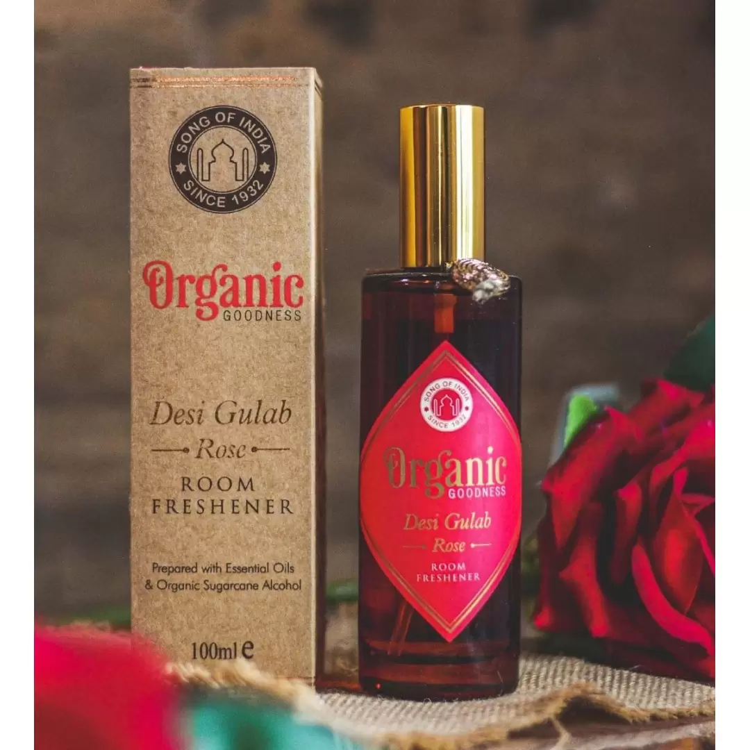 Parfum d’ambiance naturel Desi Gulab Rose Organic Goodness – spray 100 ml