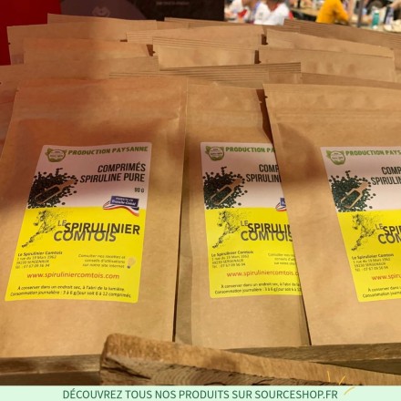 Spiruline pure Bio en comprimés du Jura - Production paysanne - Le Spirulinier Comtois