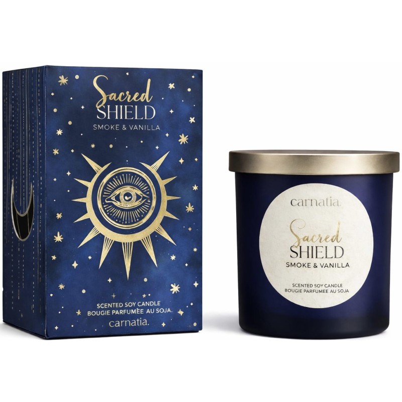 Bougie Bois Fumé & Vanille - Sacred Shield – Song of India