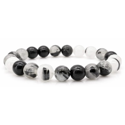 Bracelet Quartz Tourmaline naturelle - Qualité A