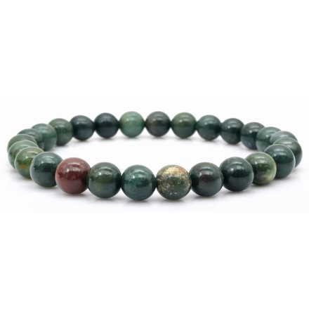 Bracelet Jaspe Héliotrope - Qualité A