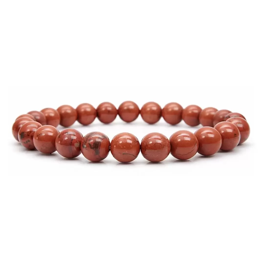 Bracelet Jaspe Rouge - Protection & Enracinement