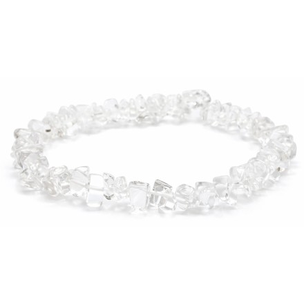 Bracelet chips Cristal de roche baroque - Qualité A