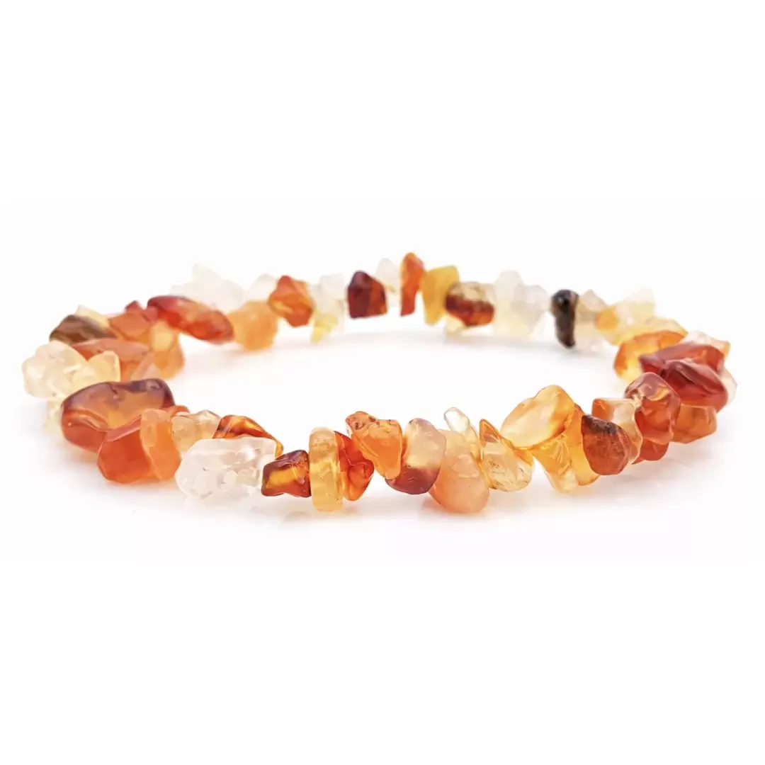 Bracelet chips Cornaline - Qualité A
