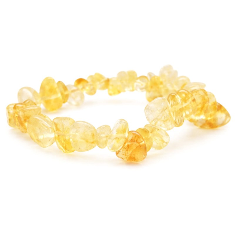 Bracelet chips Citrine - Qualité A
