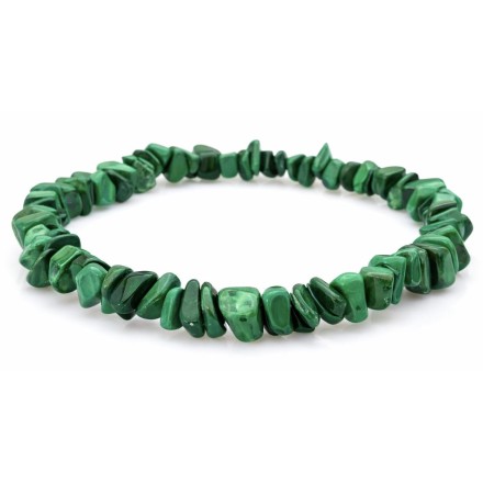 Bracelet chips Malachite - Qualité A