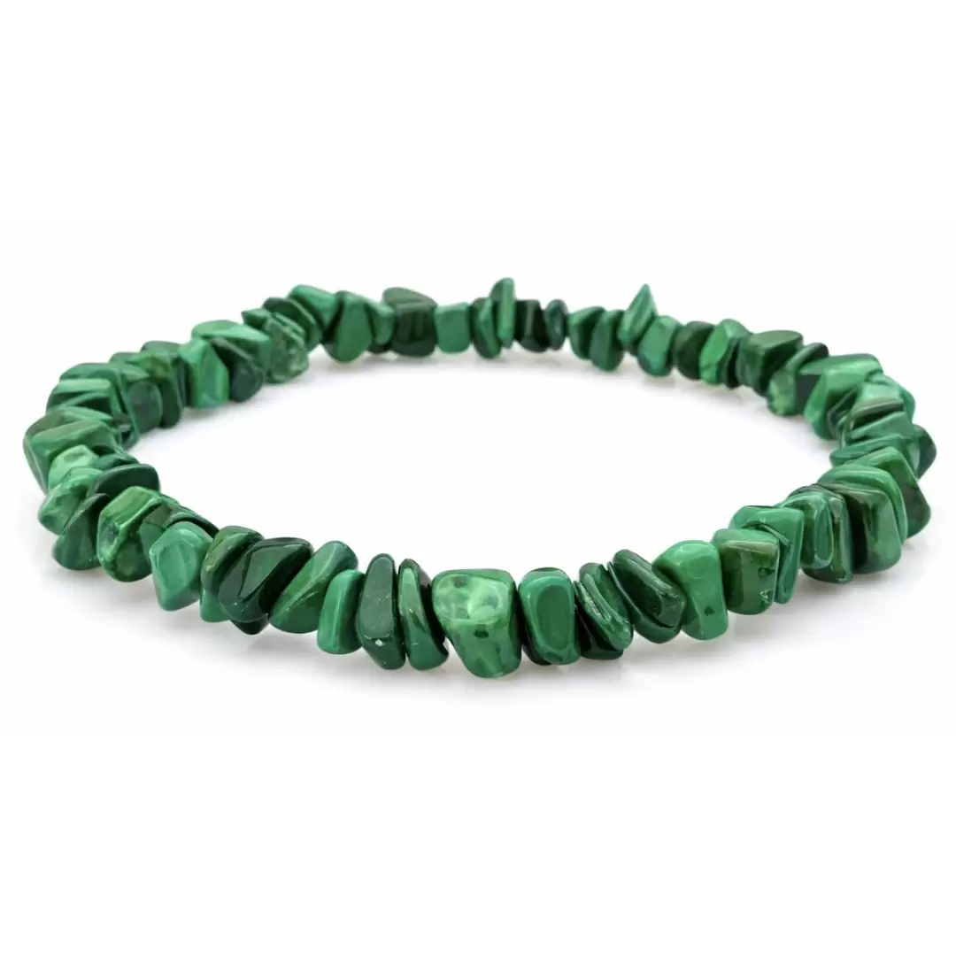 Bracelet chips Malachite - Qualité A