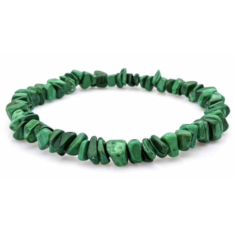 Bracelet chips Malachite - Qualité A