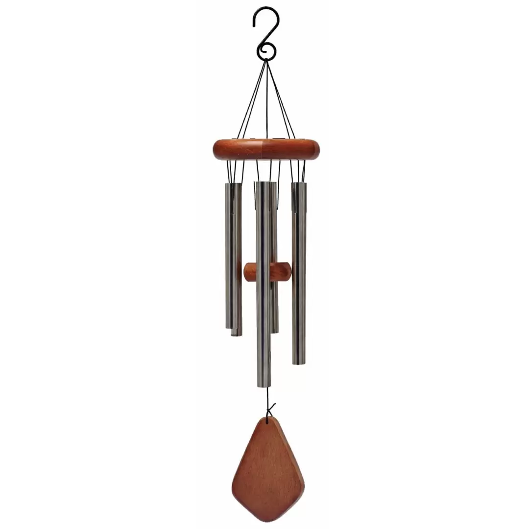 Carillon à vent 6 tubes en bois & métal - 50 cm