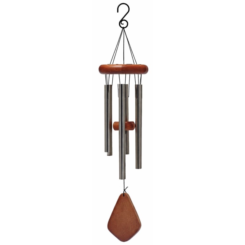 Carillon à vent 6 tubes en bois & métal - 50 cm