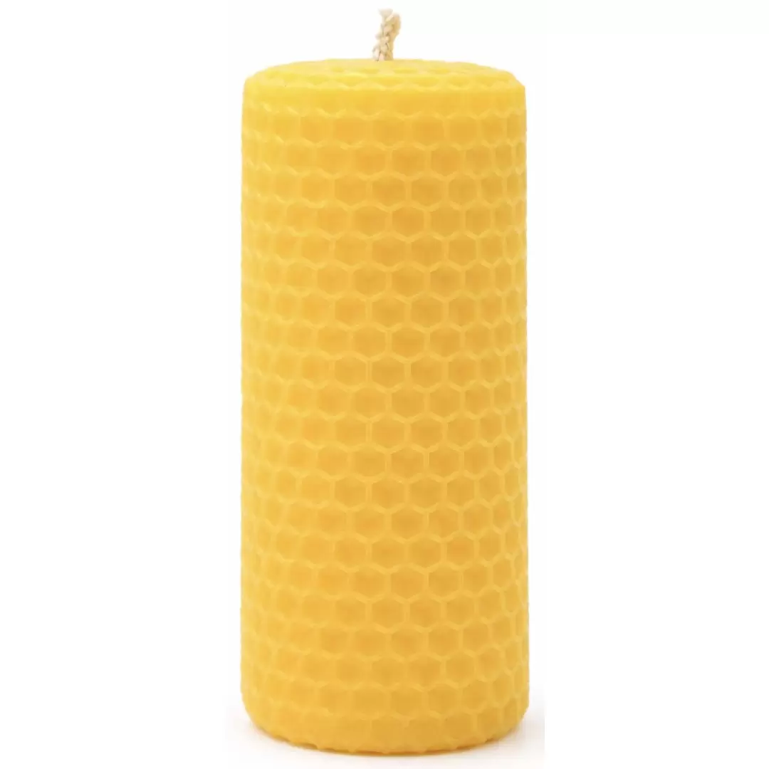 Bougie en cire d'abeille - sans huile essentielle - Made in France