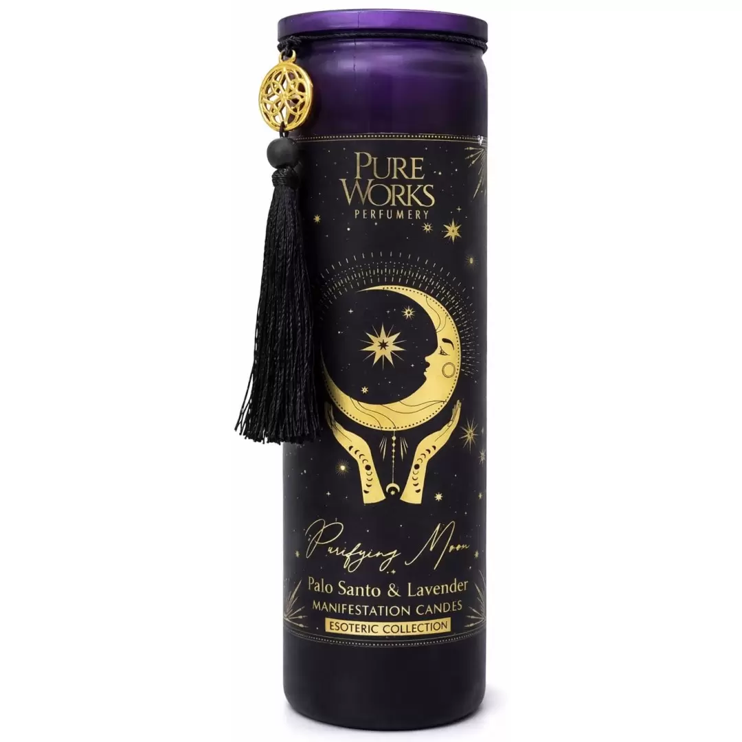Bougie parfumée Palo Santo & Lavande - Purifying Moon - PureWorks