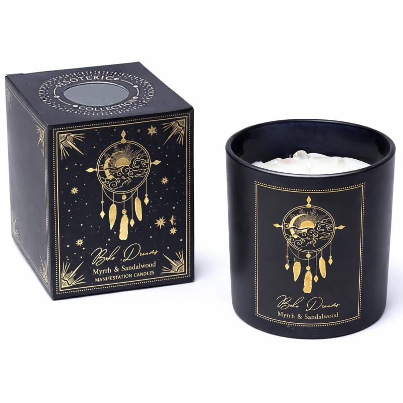 Bougie Myrrhe, Santal & Cristal de roche - Boho Dreams - PureWorks