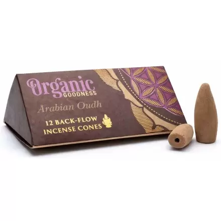 Cônes d'encens à refoulement Oudh - Organic Goodness