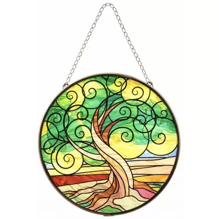Attrape-soleil vitrail Arbre de Vie – Yggdrasil